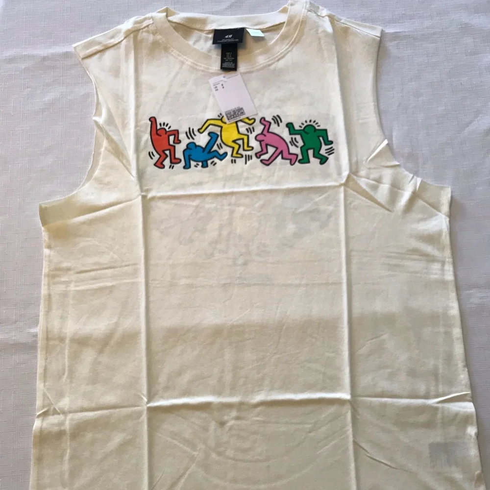 KEITH HARING Print on Both sides Muscle Shirts NEW S, M, L, XL, XXL NWT - Picture 7 of 13